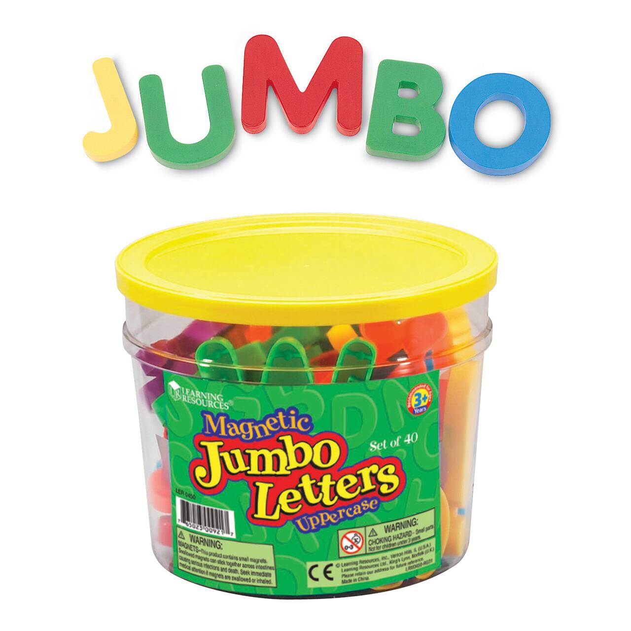 Learning Resources&#xAE; Jumbo Magnetic Uppercase Letters, Set of 40